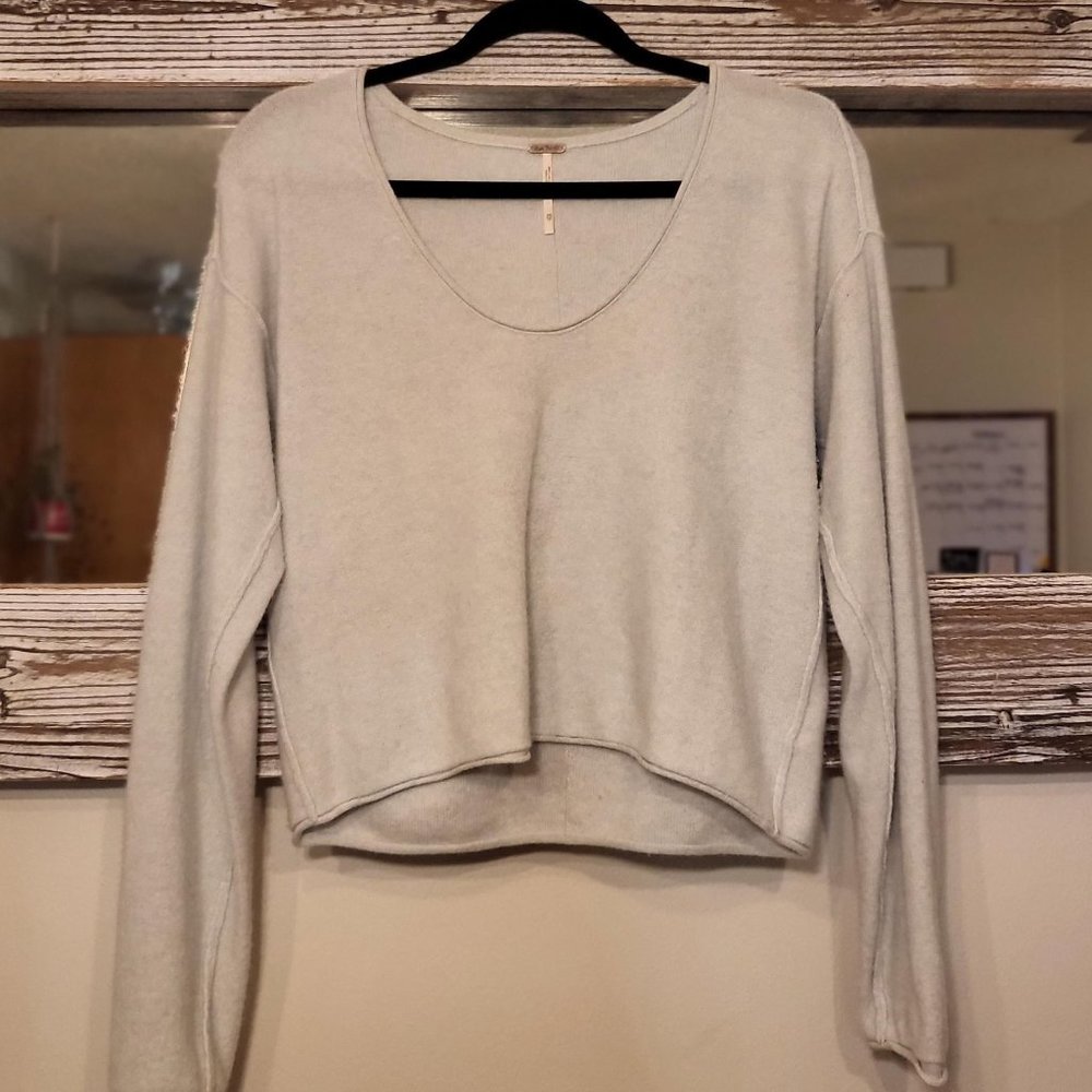 Free People Always Cashmere V-Neck Sweater